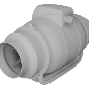 Extractor Tubular Plástico A Rulemanes 2 Velocidades 15 Cm Gris